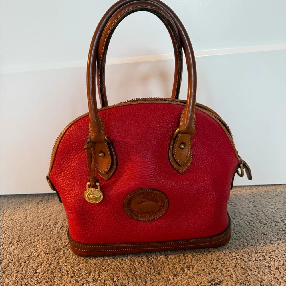 Vintage Dome red dooney and bourke Handbag - Picture 1 of 8